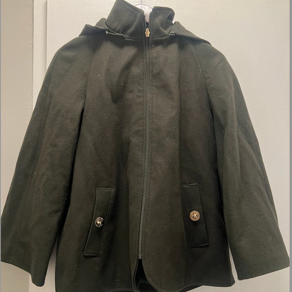 Betsey Johnson Green Cape Coat